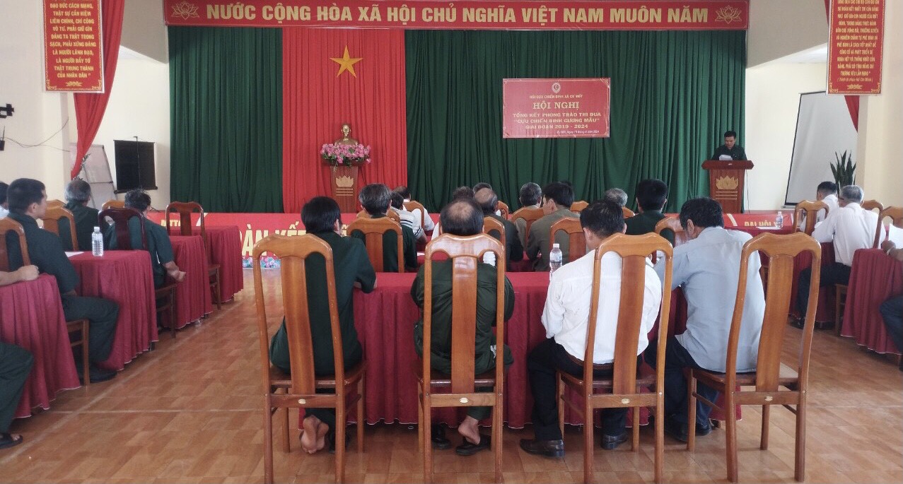 Hội Cựu chiến binh xã Cư Mốt tổ chức Hội nghị tổng kết phong trào thi đua “Cựu chiến binh gương mẫu” giai đoạn 2019 – 2024